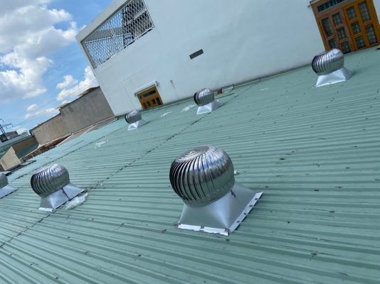 Lắp đặt quả cầu hút nhiệt tại Quận 4