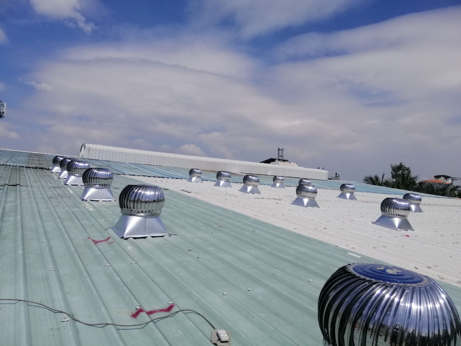 Lắp đặt quả cầu hút nhiệt tại Quận 11